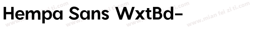Hempa Sans WxtBd字体转换
